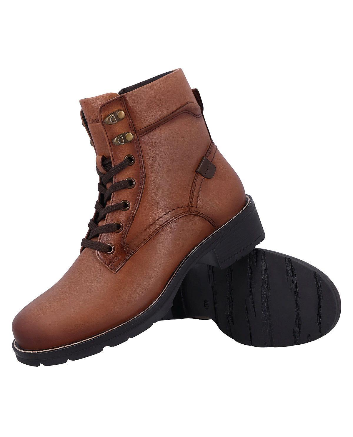 gusti-leder-frieda-damen-lederstiefeletten-aus-braunem-schafsleder image 5