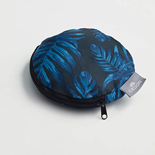 cedon-philodendron-blue-shopper-faltbare-einkaufstasche-handgep-ck image 5