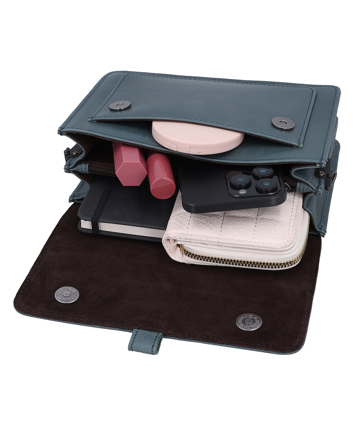 gusti-leder-bibi-umh-ngetasche-damen-blau-mit-airtag-fach image 5