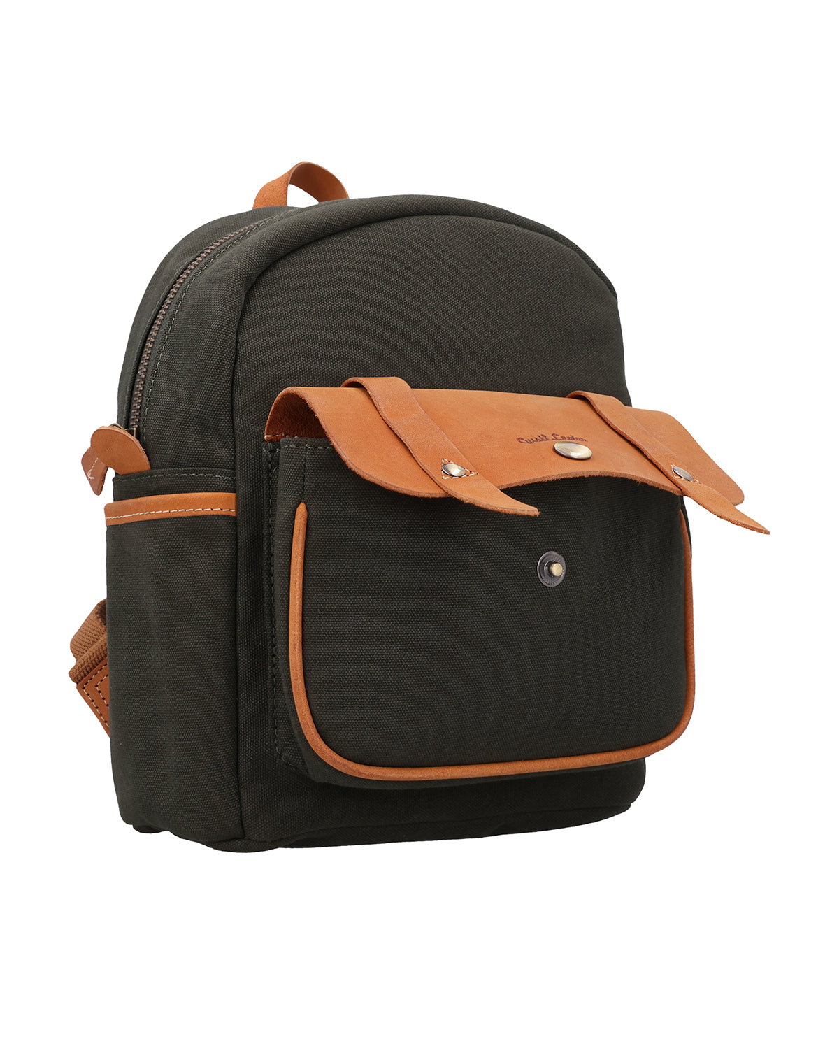 gusti-leder-liva-rucksack-damen-aus-stoff-und-leder-braun-mit-airtag-fach image 6