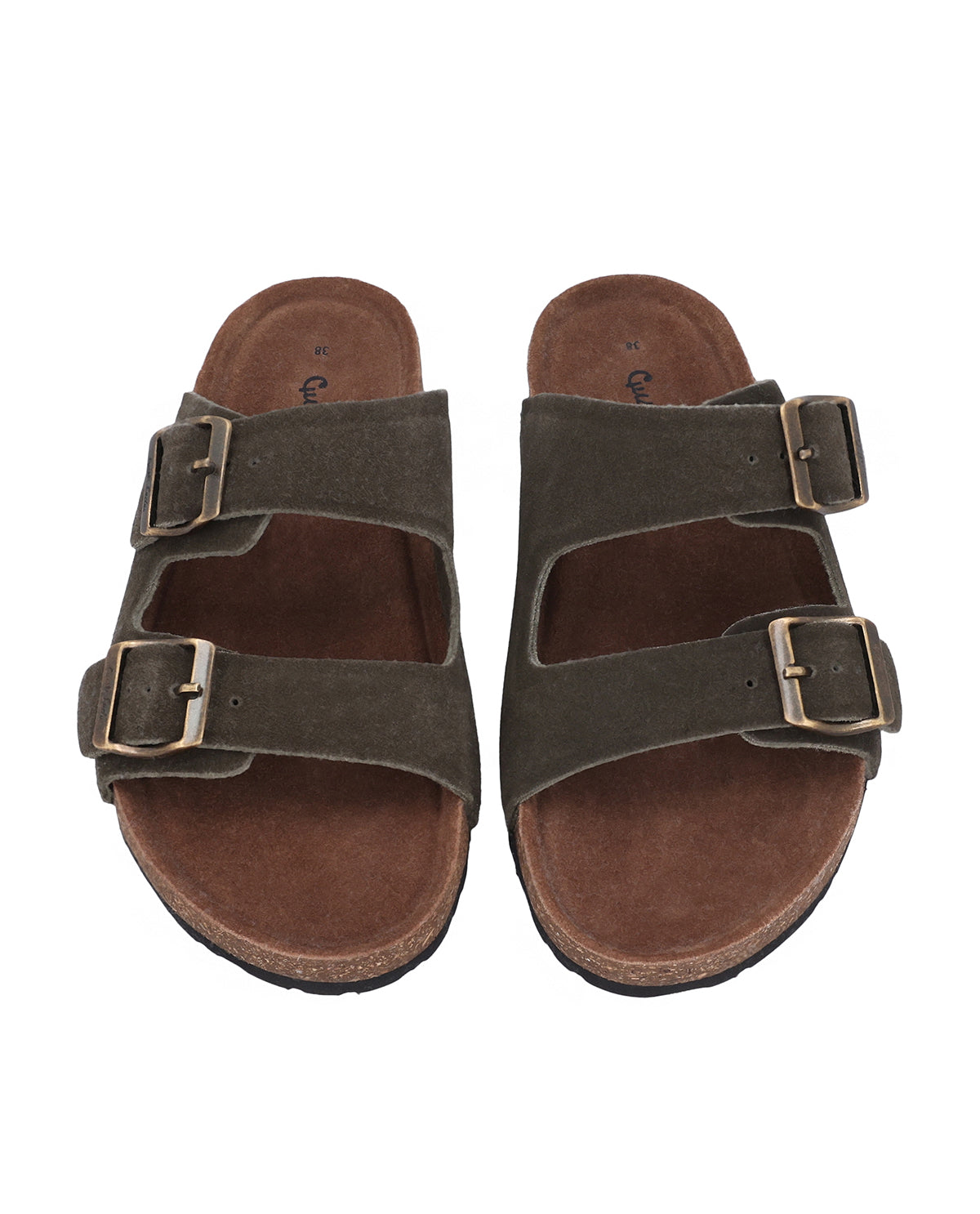 gusti-leder-celina-damen-sandale-pantolette-gr-n-wildleder image 6