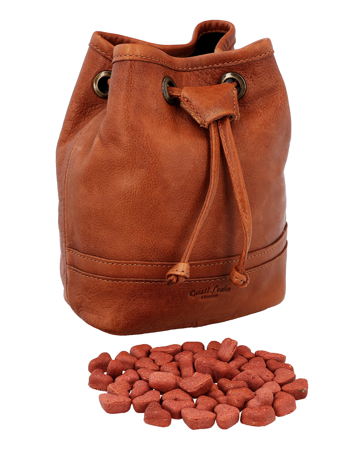 gusti-leder-aouli-leckerlibeutel-leder-mit-kordelzug image 3