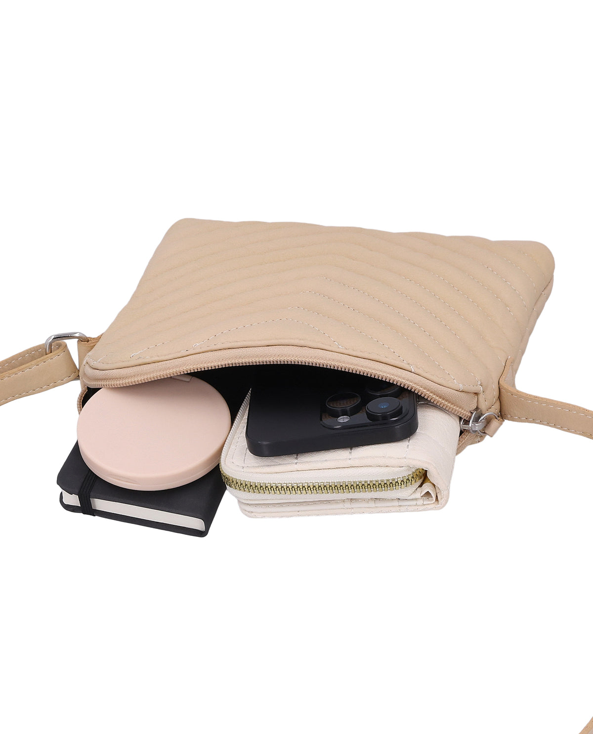 gusti-leder-aline-kleine-handtasche-beige-gemustert image 3