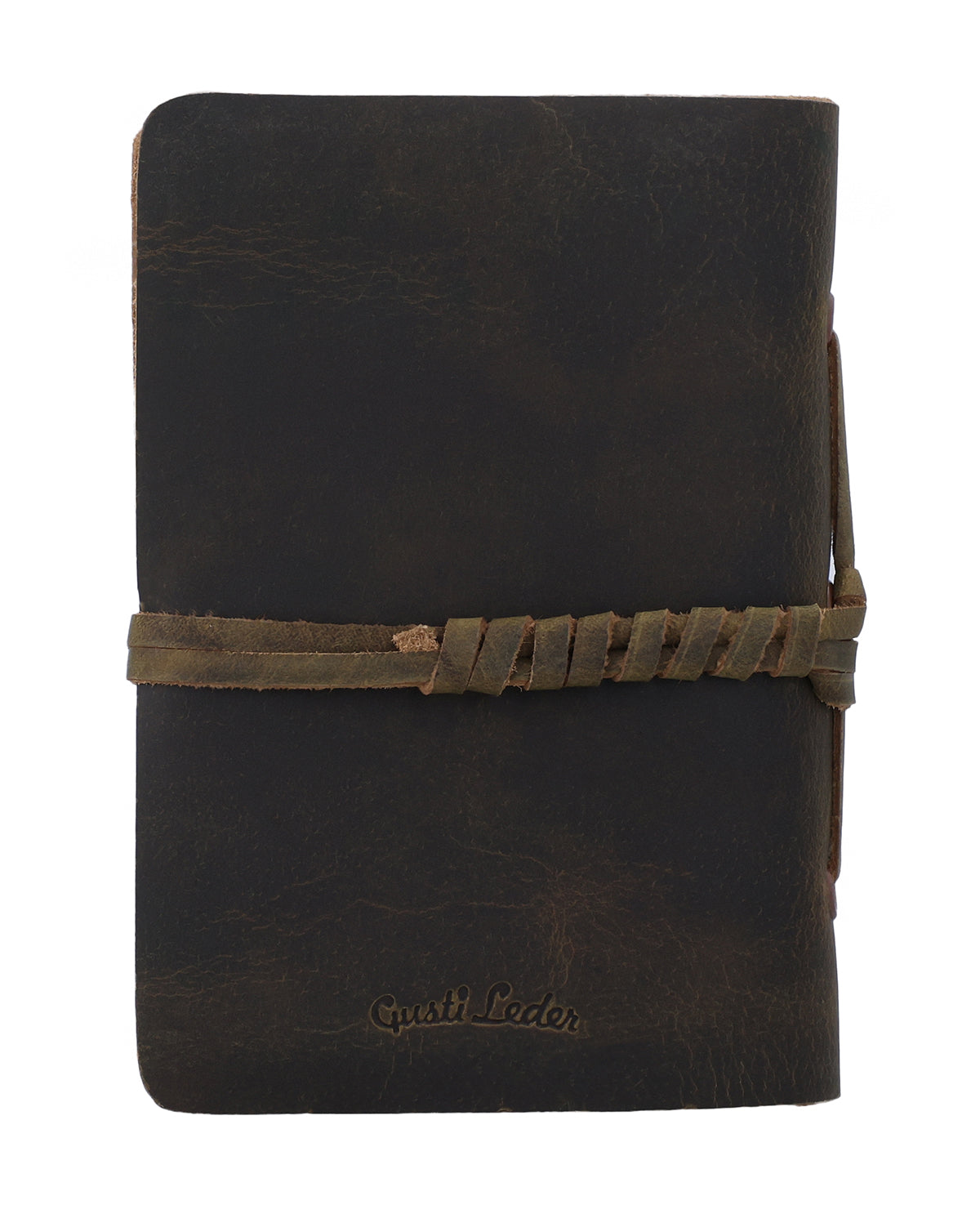 gusti-leder-mare-buch-mit-lederumschlag-dunkelbraun-blanko image 5