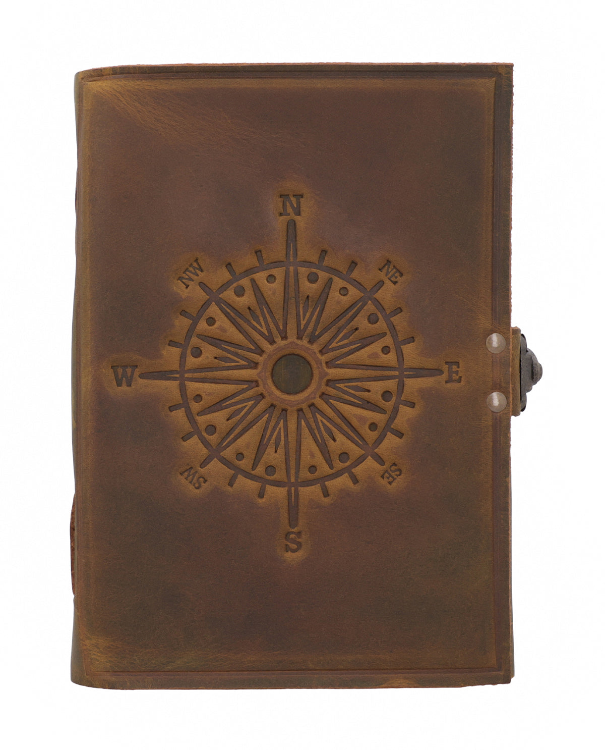 gusti-leder-sola-buch-mit-lederumschlag-braun-a5-notizbuch-kompass image 6