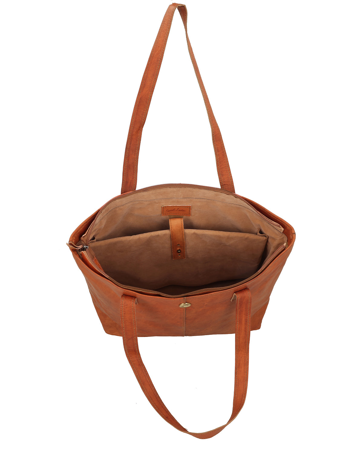 gusti-leder-alexandra-damen-shopper-braun-mit-magnet-und-rei-verschluss image 6