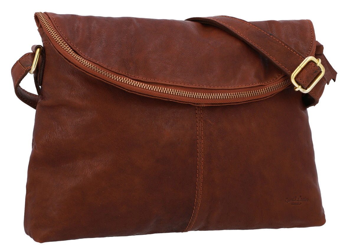 gusti-leder-gardenia-cross-body-handtasche-aus-ziegenleder-in-honigbraun-outlet image 2