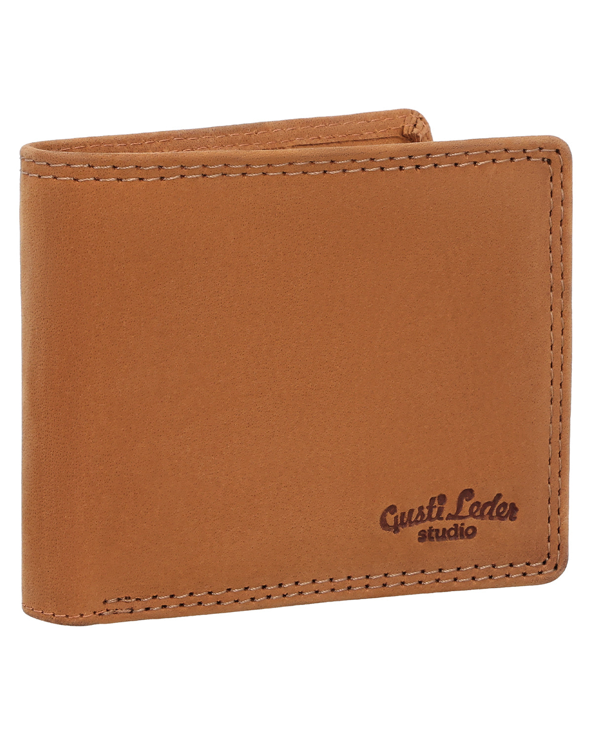gusti-leder-foster-geldb-rse-leder-klassisch-mit-m-nzfach-und-kartenf-chern image 2
