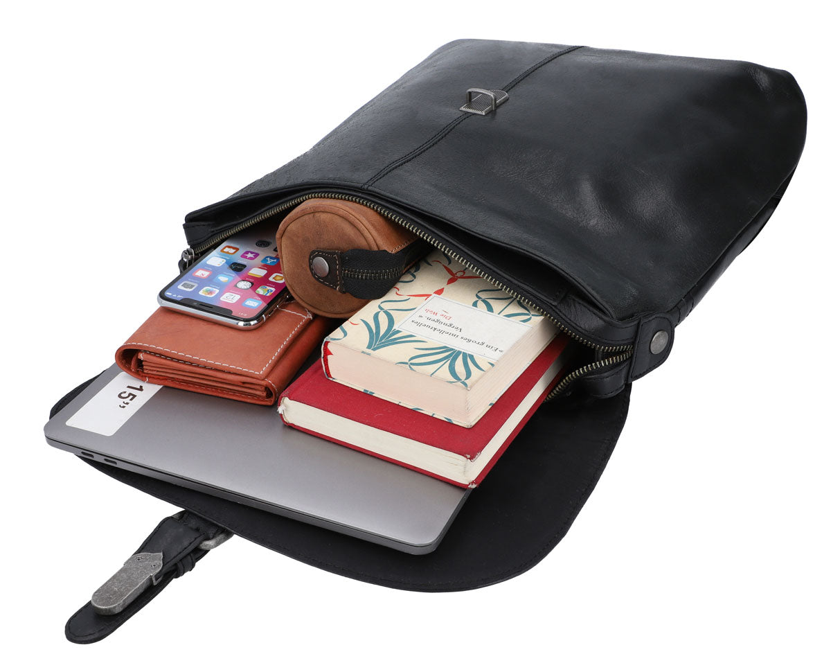 gusti-leder-kieran-city-rucksack-echtleder-outlet-schwarz-braun image 3
