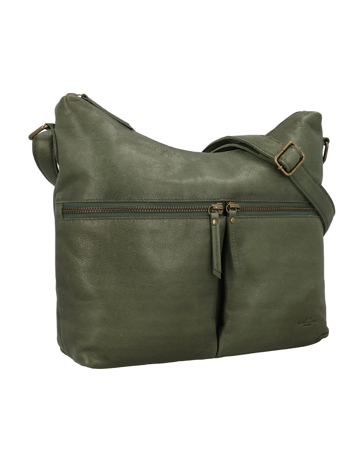 gusti-leder-elice-handtasche-damen-gr-n-mit-airtag-fach image 2