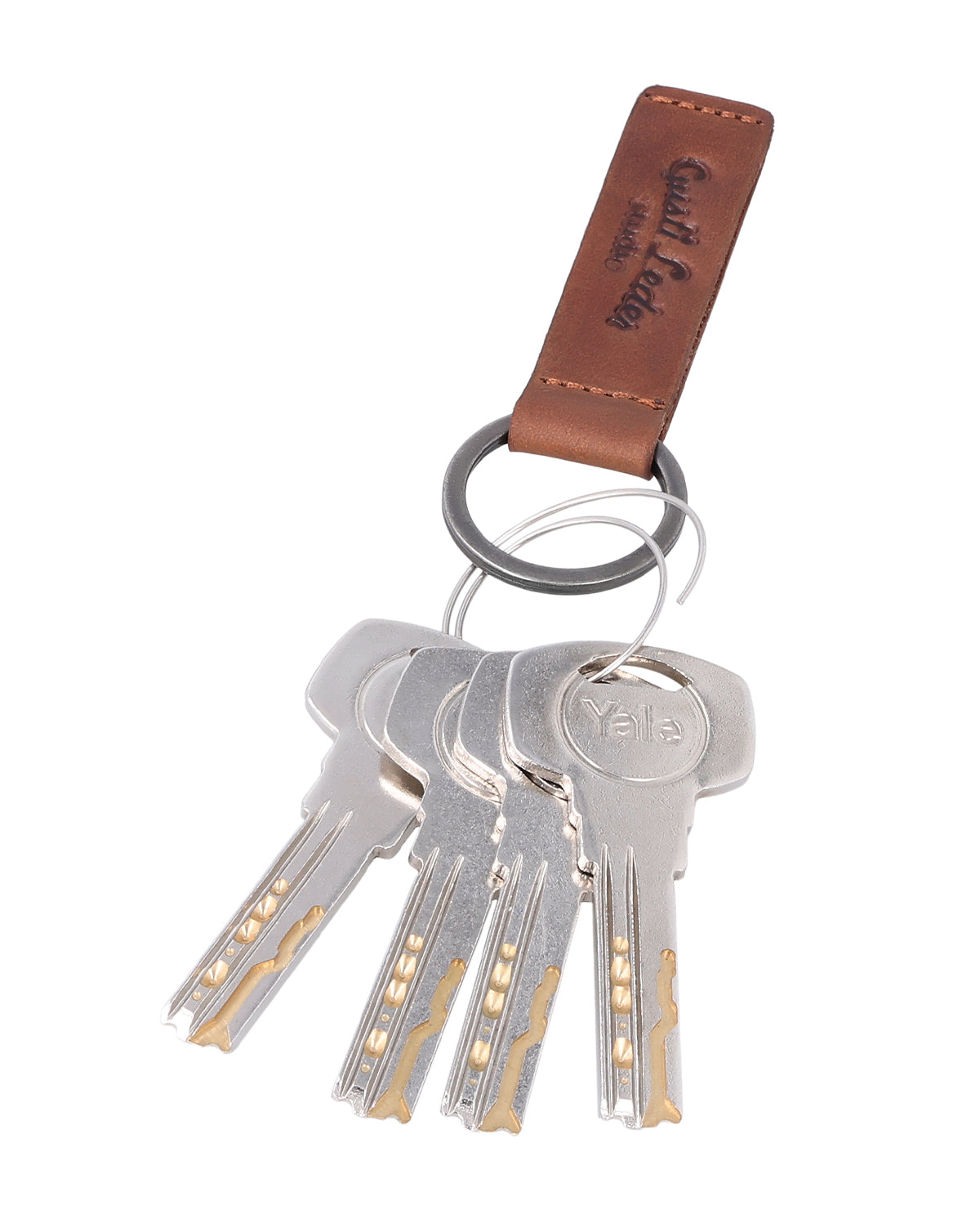 gusti-leder-noa-schl-sselanh-nger-leder-mit-metallring image 3