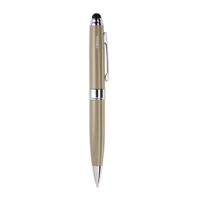cedon-kugelschreiber-touch-pen-beige-metall-touch-funktion-schwarz image 1