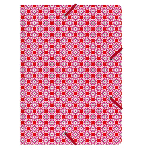cedon-sammelmappe-de-luxe-a4-kachel-rosa-rot-24x32-cm image 5