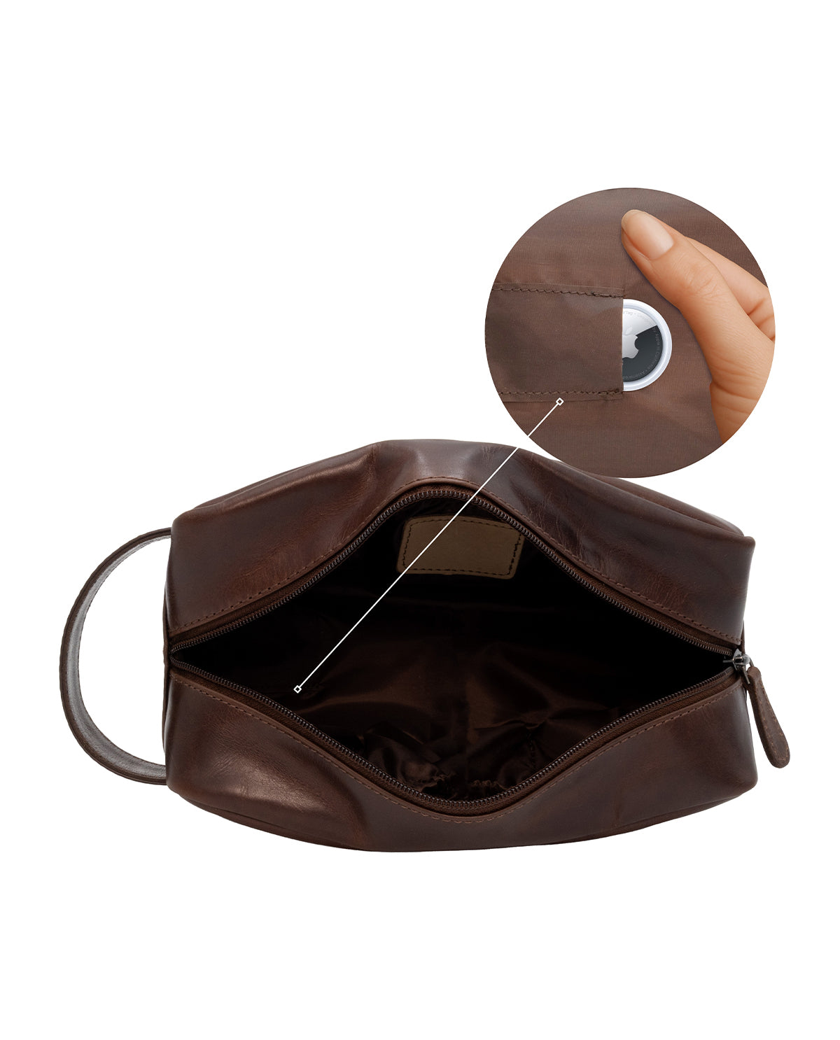 gusti-leder-hermann-waschtasche-braun-mit-auslaufschutz image 3