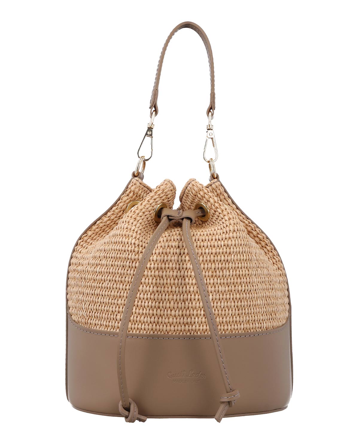 gusti-leder-nuria-beuteltasche-raffia-lederboden-natur image 8