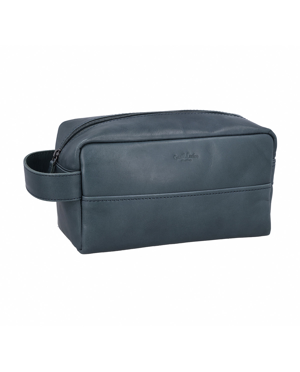 gusti-leder-hermann-waschtasche-blau-kulturbeutel image 2