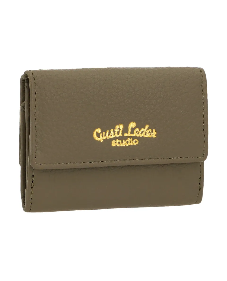 gusti-leder-dario-portemonnaie-grau-saffiano-leder-schnappverschluss image 1