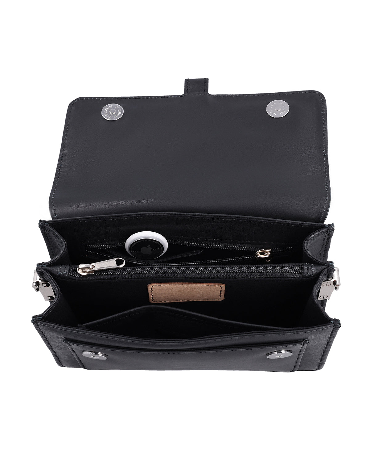 gusti-leder-bibi-umh-ngetasche-damen-schwarzes-leder-mit-airtag-fach image 6