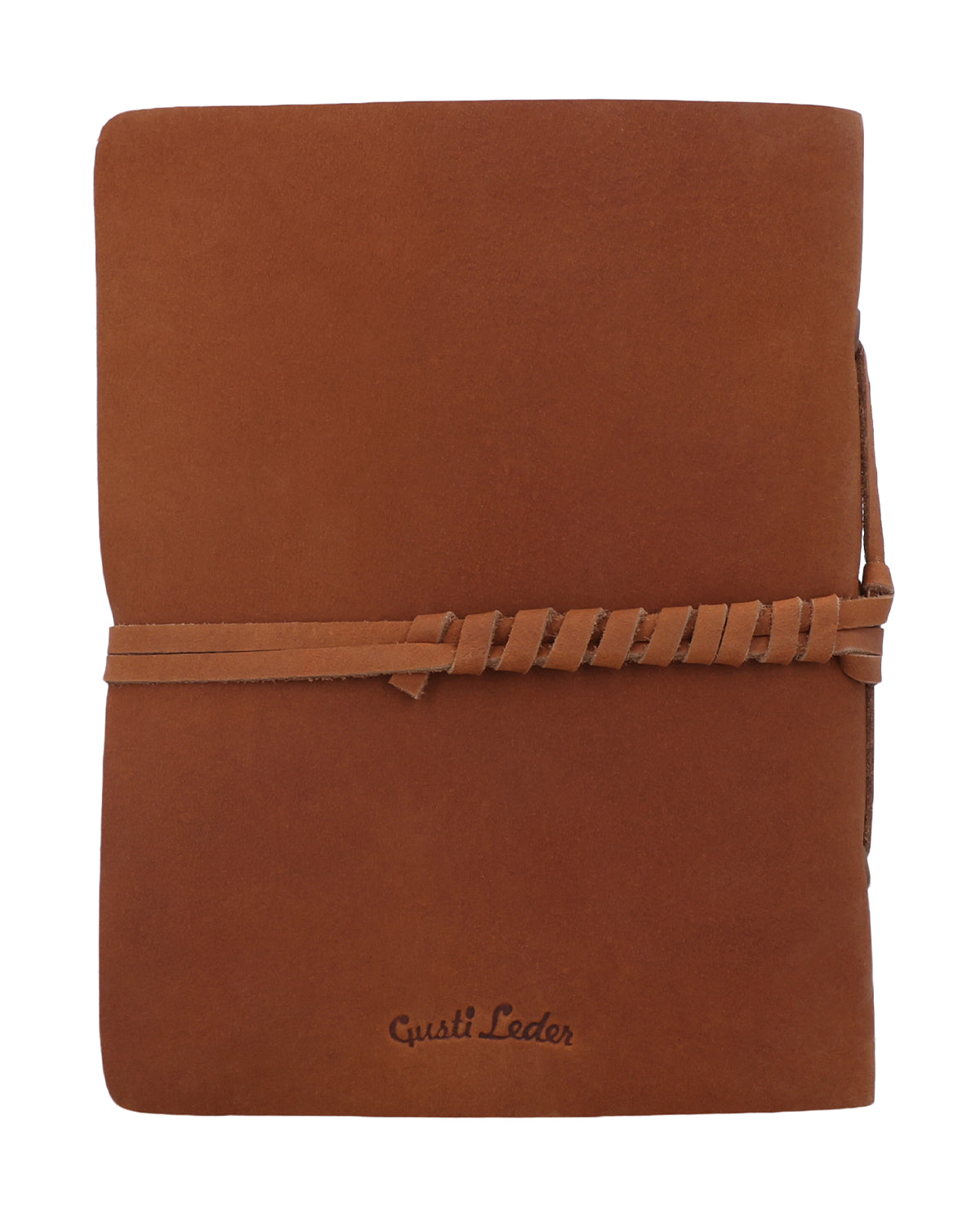 gusti-leder-noel-buch-mit-lederumschlag-notizbuch-braun-blanko image 6