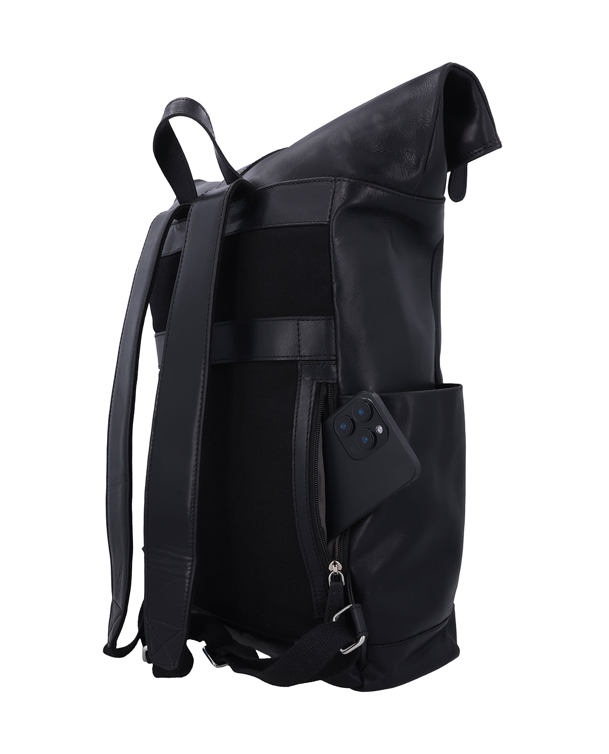 gusti-leder-bendik-rolltop-rucksack-schwarz-mit-laptopfach image 6