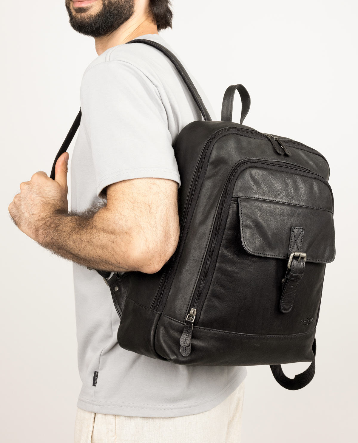 gusti-leder-niki-outlet-rucksack-lederrucksack-aus-pflanzlich-gegerbtem-rindsled image 4