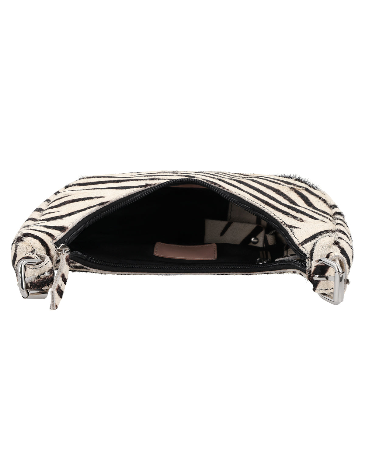 gusti-leder-heike-kleine-handtasche-leder-zebra-print image 4