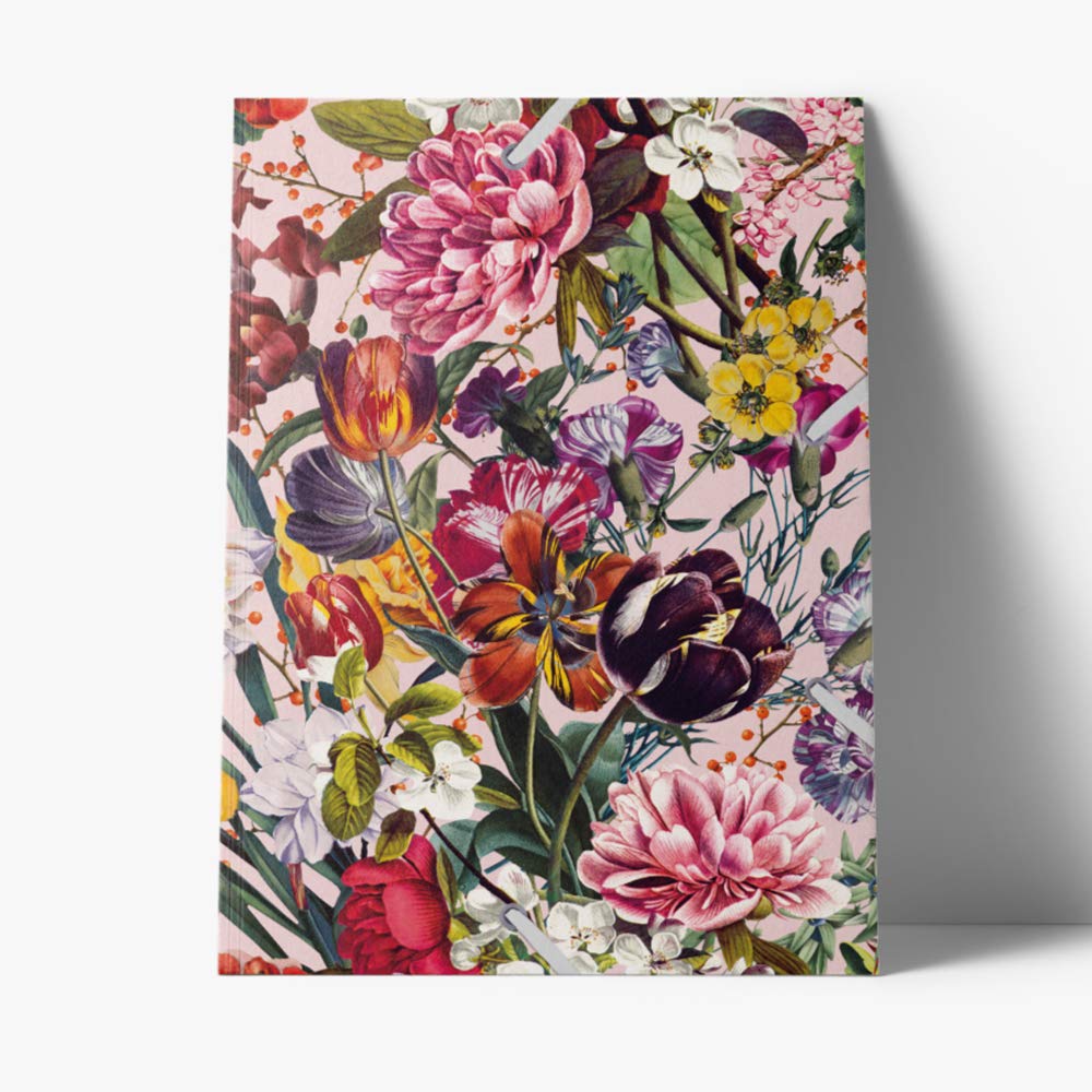 cedon-sammelmappe-de-luxe-blumengru-a4-bis-4-cm-f-llh-he image 2