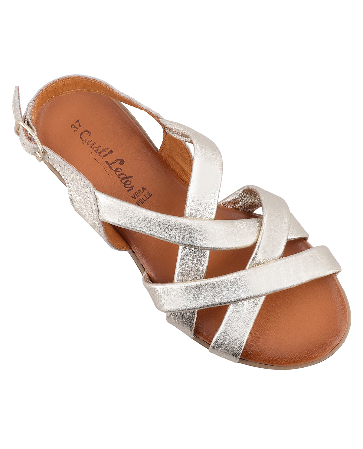 gusti-leder-rafaela-damen-sandale-aus-schafsleder-metallic-made-in-italy image 6