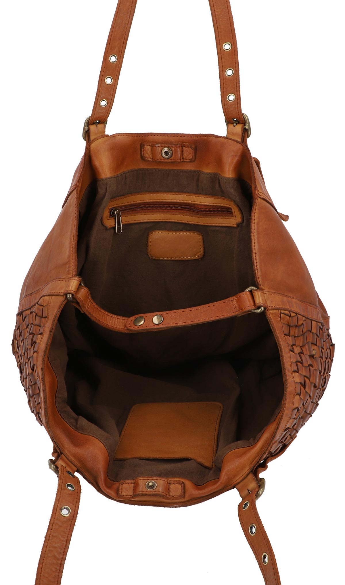 gusti-leder-demery-umh-ngetasche-flechtoptik-braun-outlet image 6
