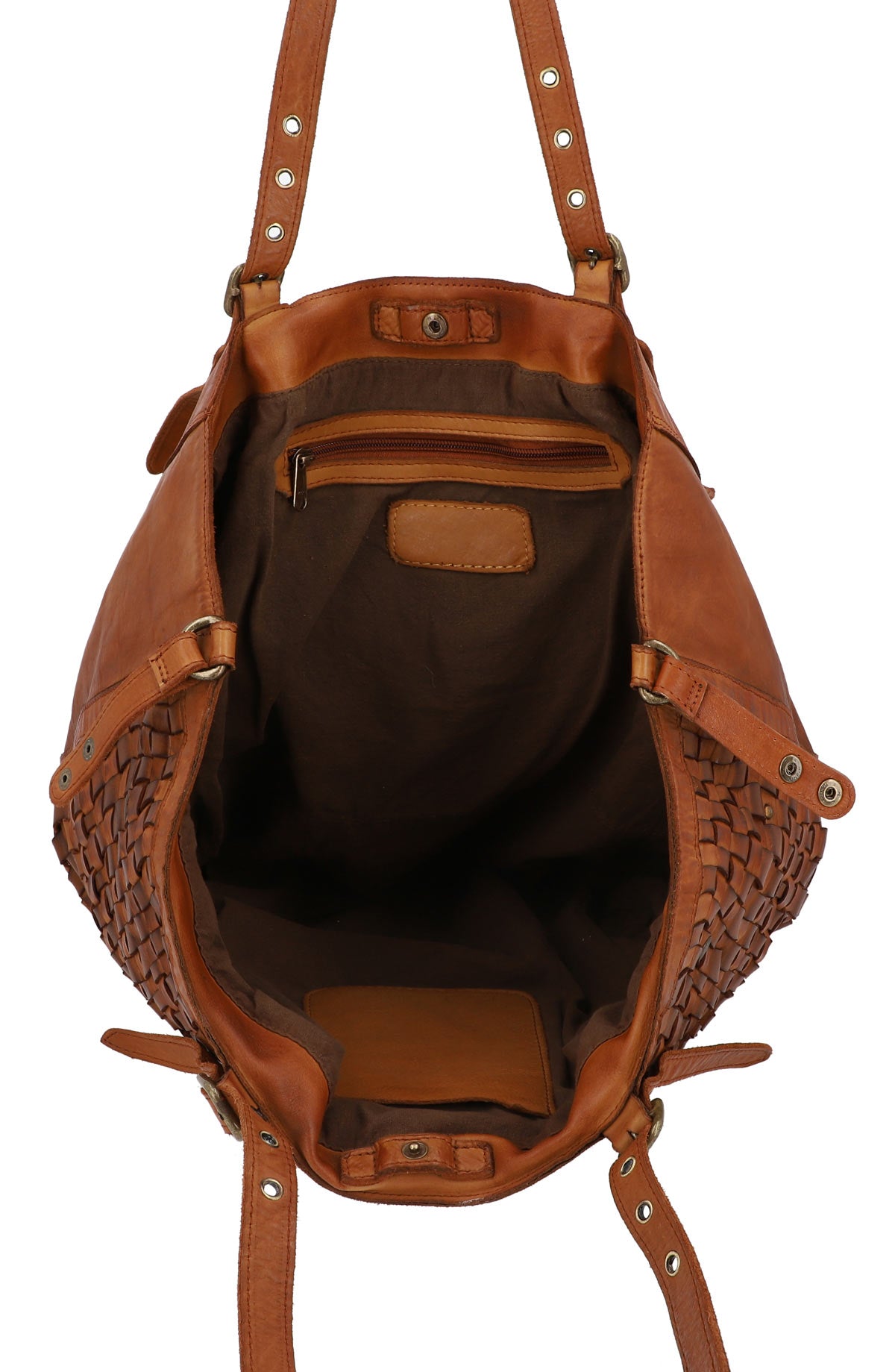 gusti-leder-demery-umh-ngetasche-flechtoptik-braun-outlet image 5
