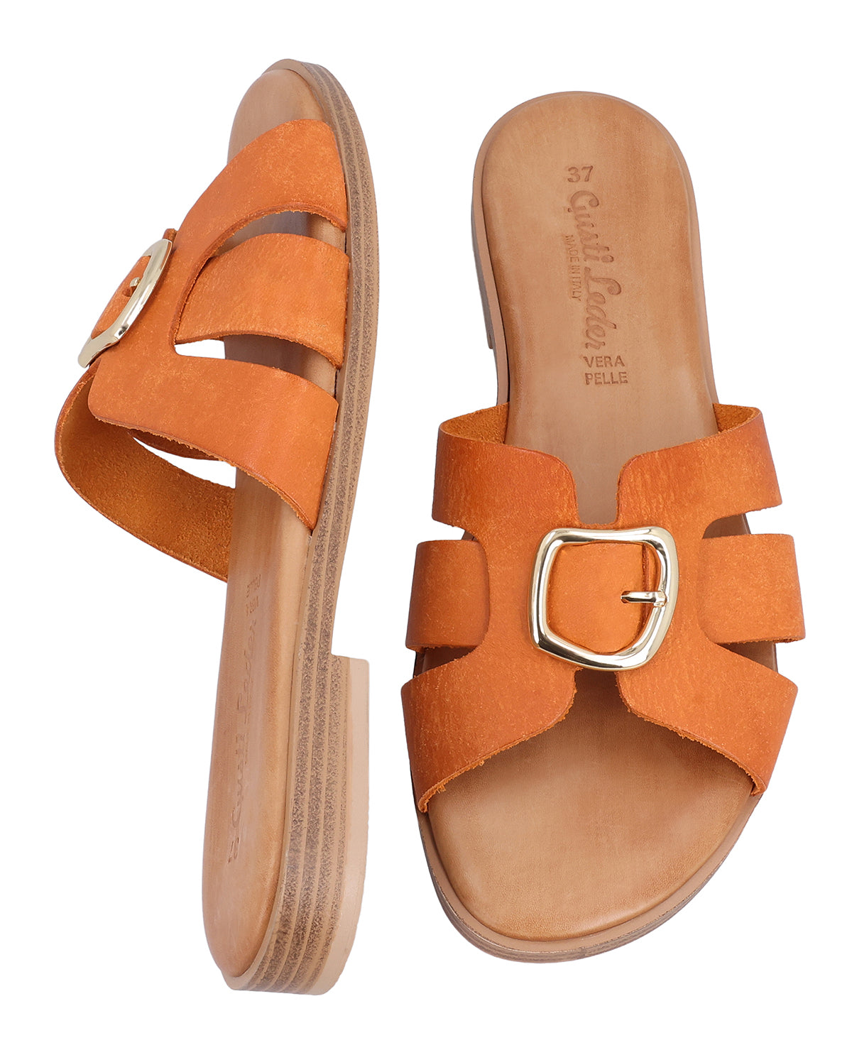 gusti-leder-tine-damen-sandalen-orange-aus-rindsleder-made-in-italy image 7