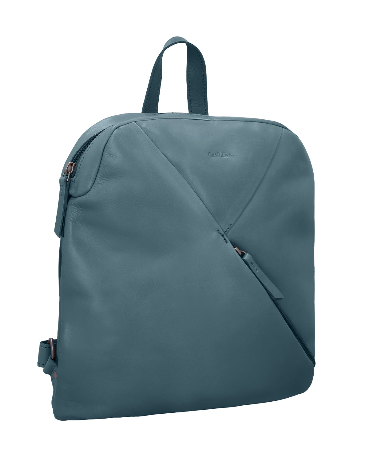 gusti-leder-sanna-rucksack-aus-leder-blau-mit-airtag-fach image 3