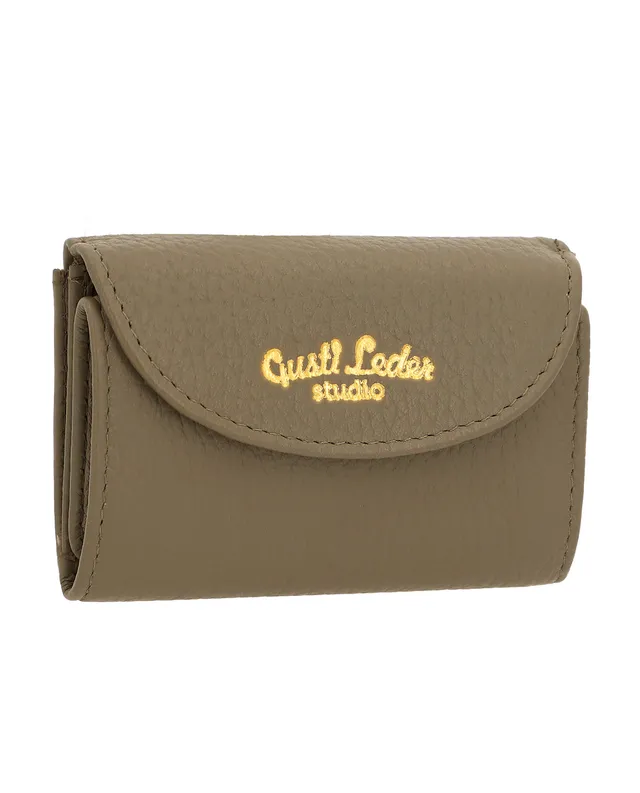 gusti-leder-abella-mini-portemonnaie-damen-grau-leder image 1