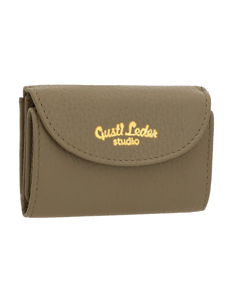 gusti-leder-abella-mini-portemonnaie-damen-grau-leder image 1