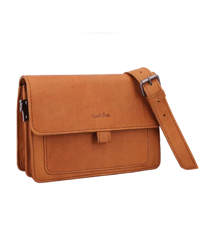 gusti-leder-bibi-umh-ngetasche-crossbody-hellbraun-mit-airtag-fach image 1