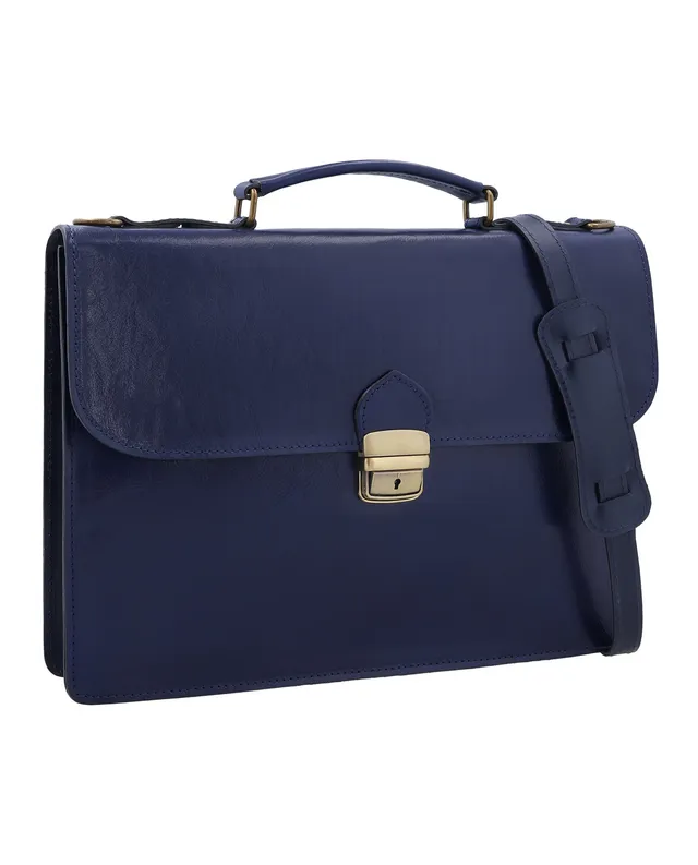 gusti-leder-farina-handtasche-damen-leder-dunkelblau-made-in-italy image 1