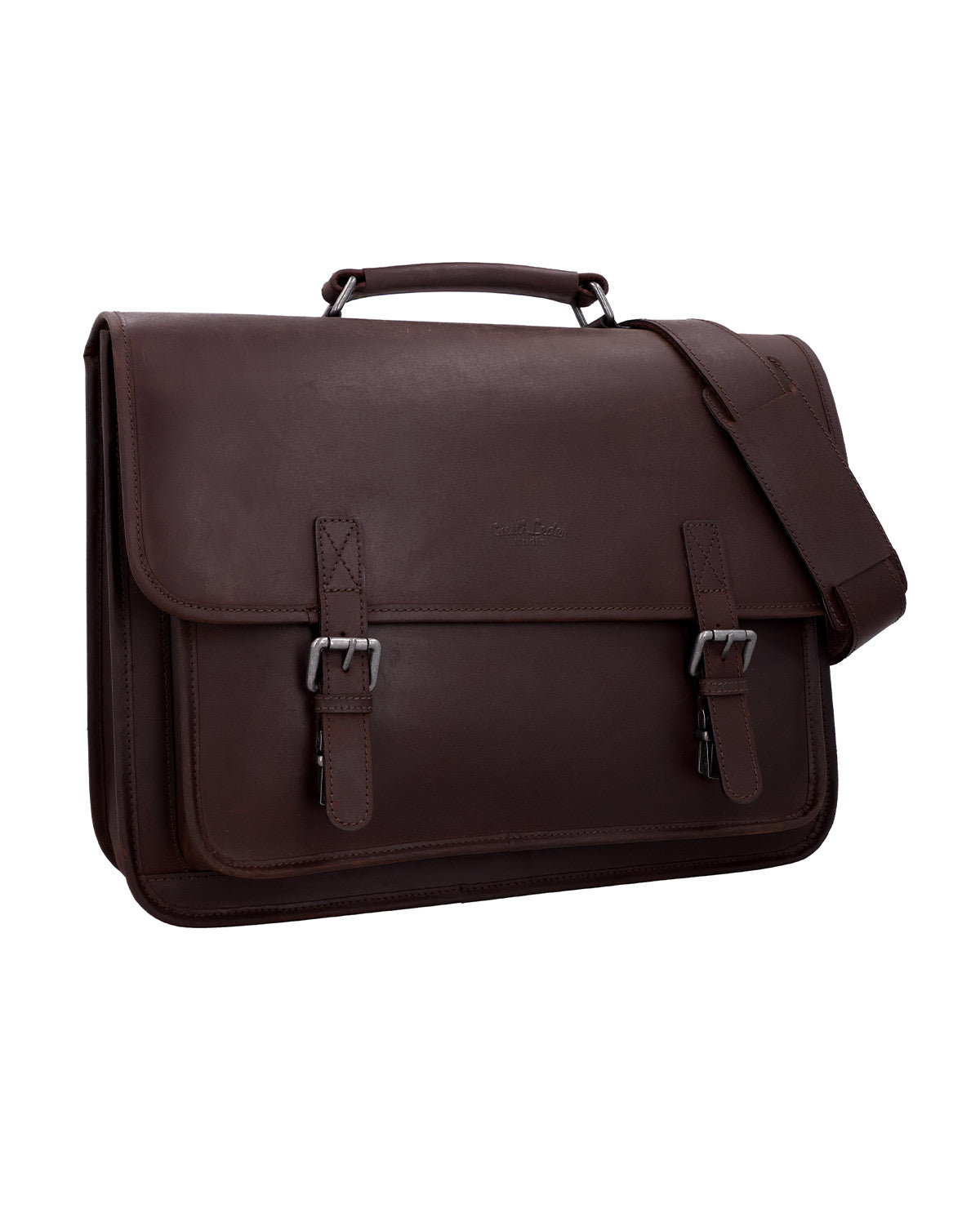 gusti-leder-elmar-aktentasche-aus-leder-umh-ngetasche-used-look-glattleder image 2
