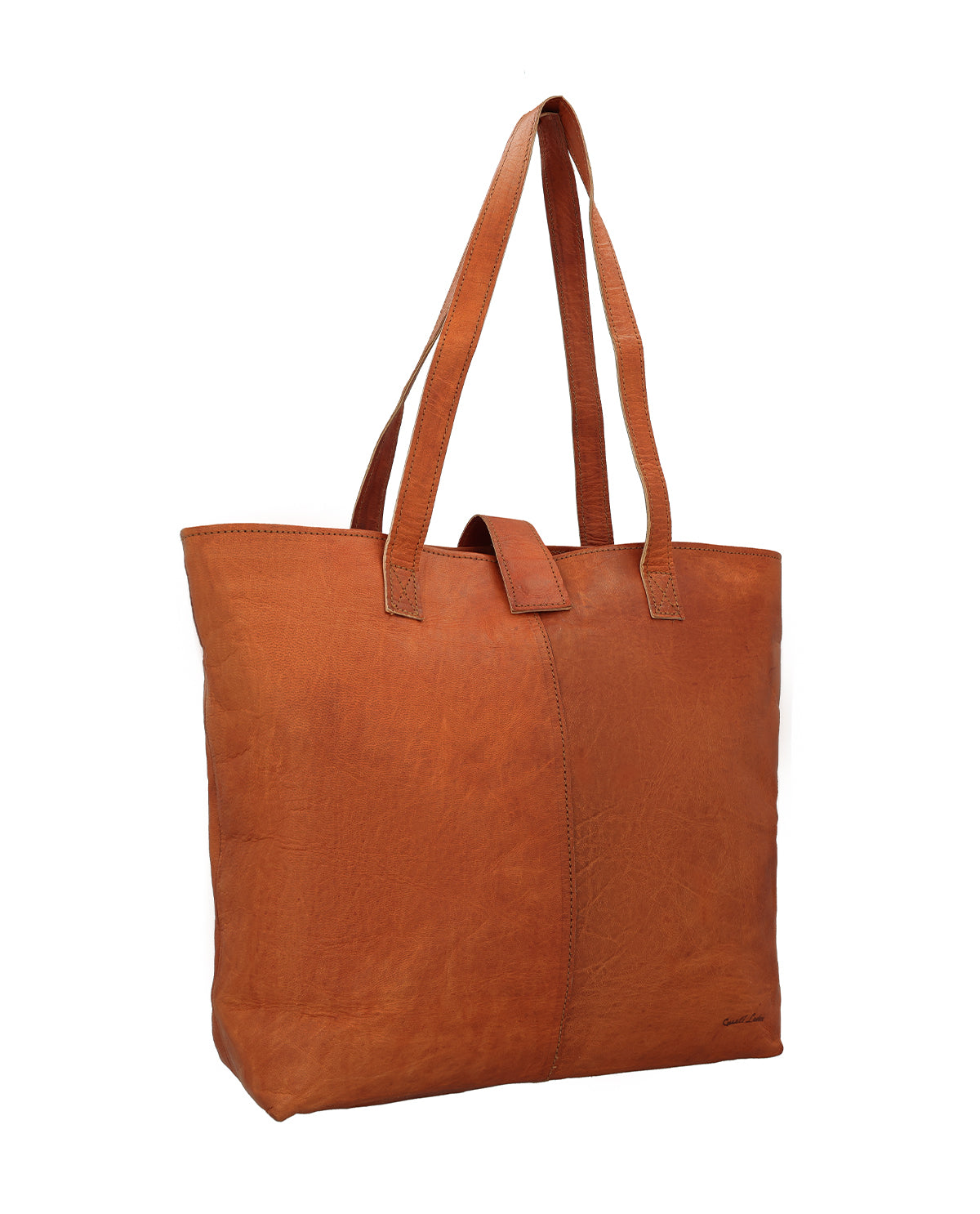 gusti-leder-alexandra-damen-shopper-braun-mit-magnet-und-rei-verschluss image 2