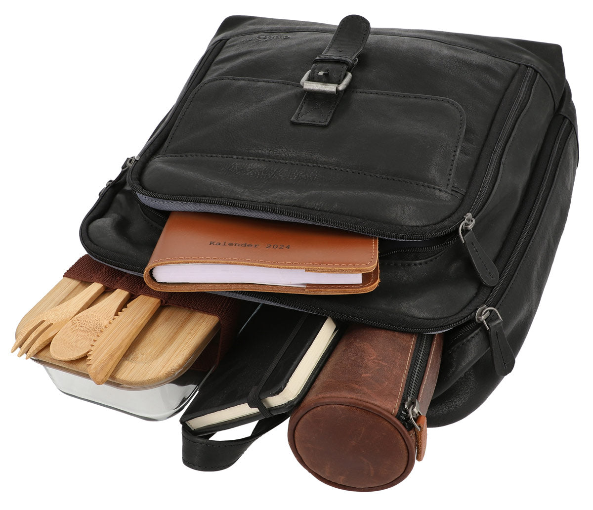 gusti-leder-niki-outlet-rucksack-lederrucksack-aus-pflanzlich-gegerbtem-rindsled image 3