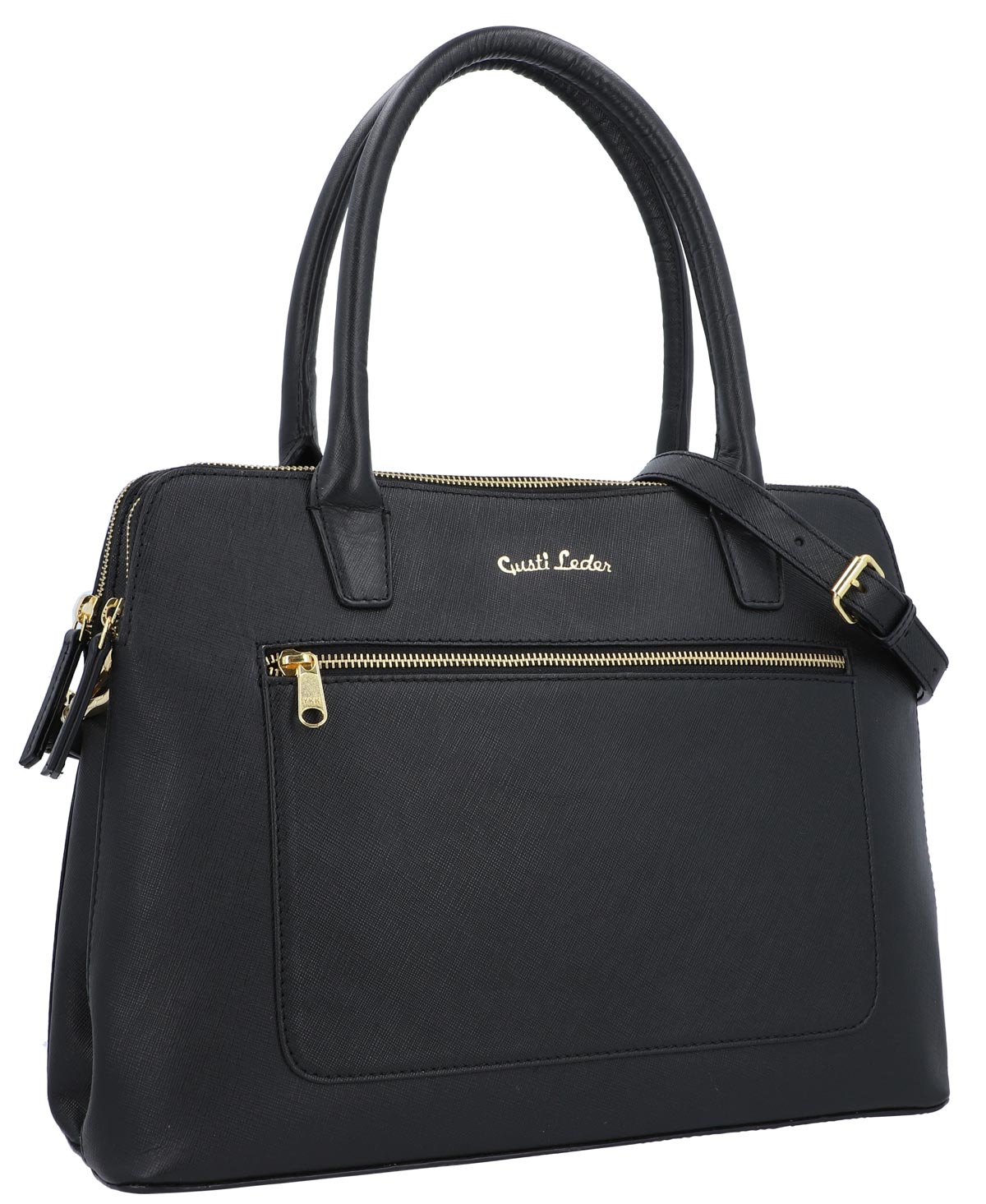 gusti-leder-marina-handtasche-aus-rindsleder-in-schwarz image 1