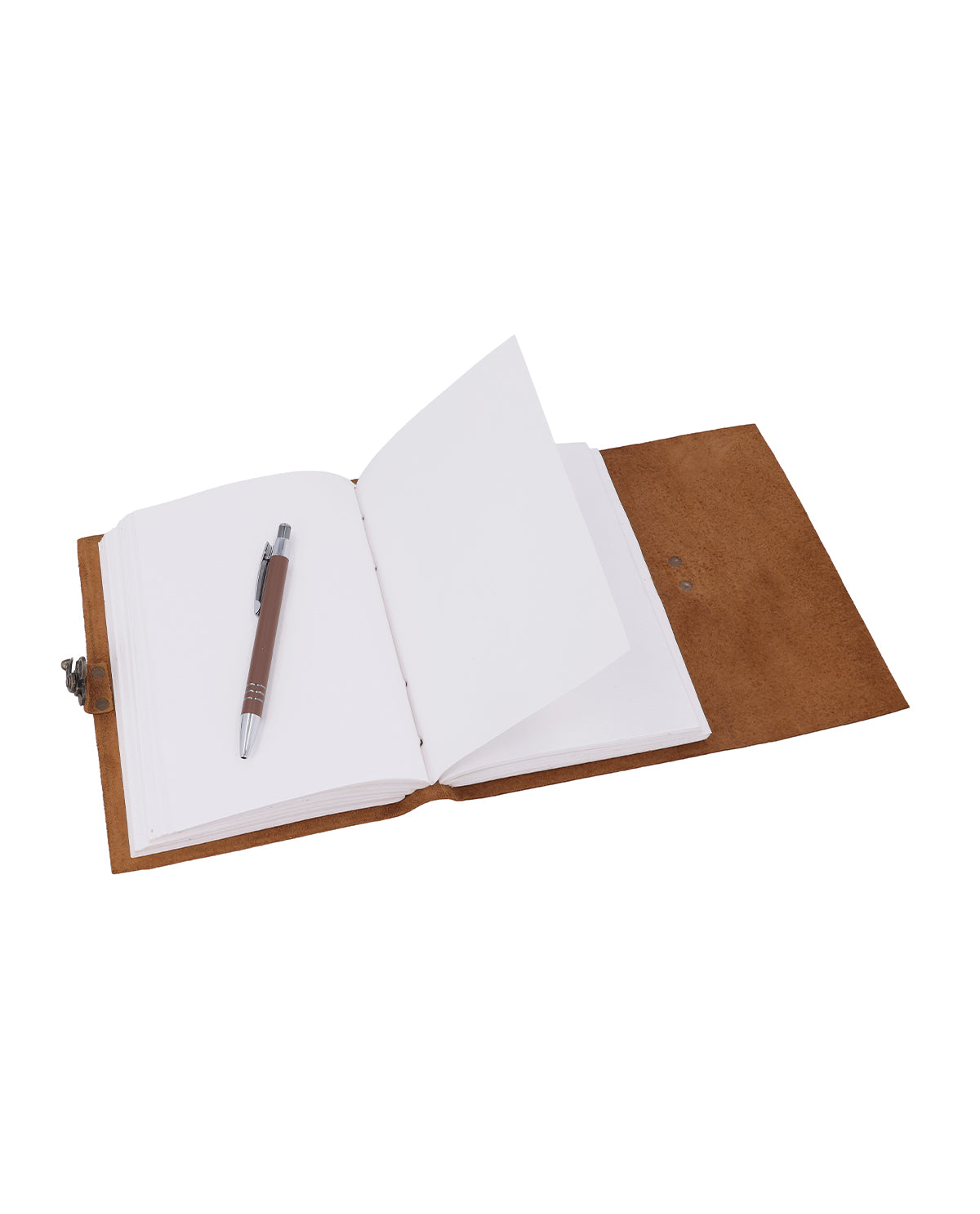 gusti-leder-sola-buch-mit-lederumschlag-braun-a5-notizbuch-kompass image 3