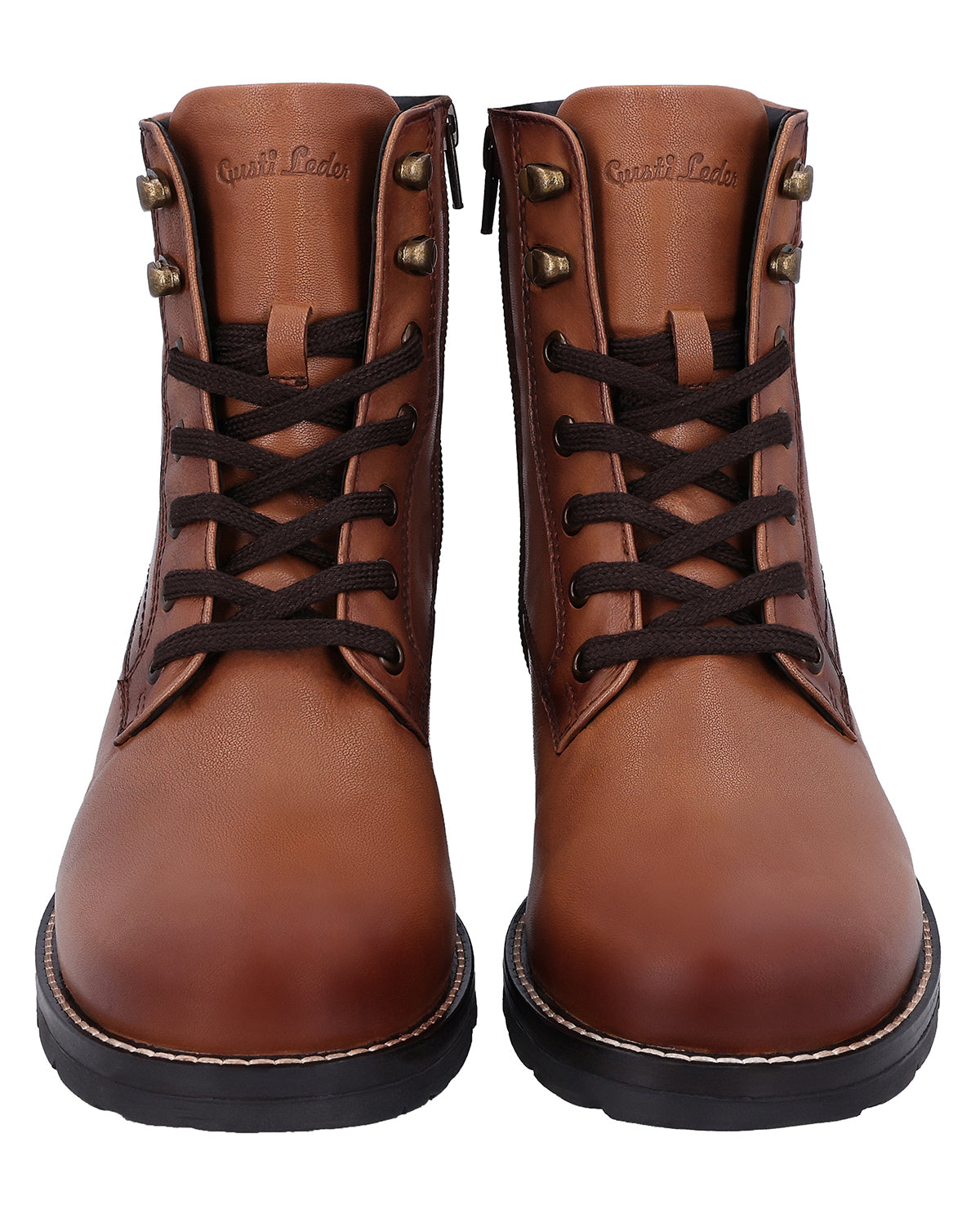 gusti-leder-frieda-damen-lederstiefeletten-aus-braunem-schafsleder image 8