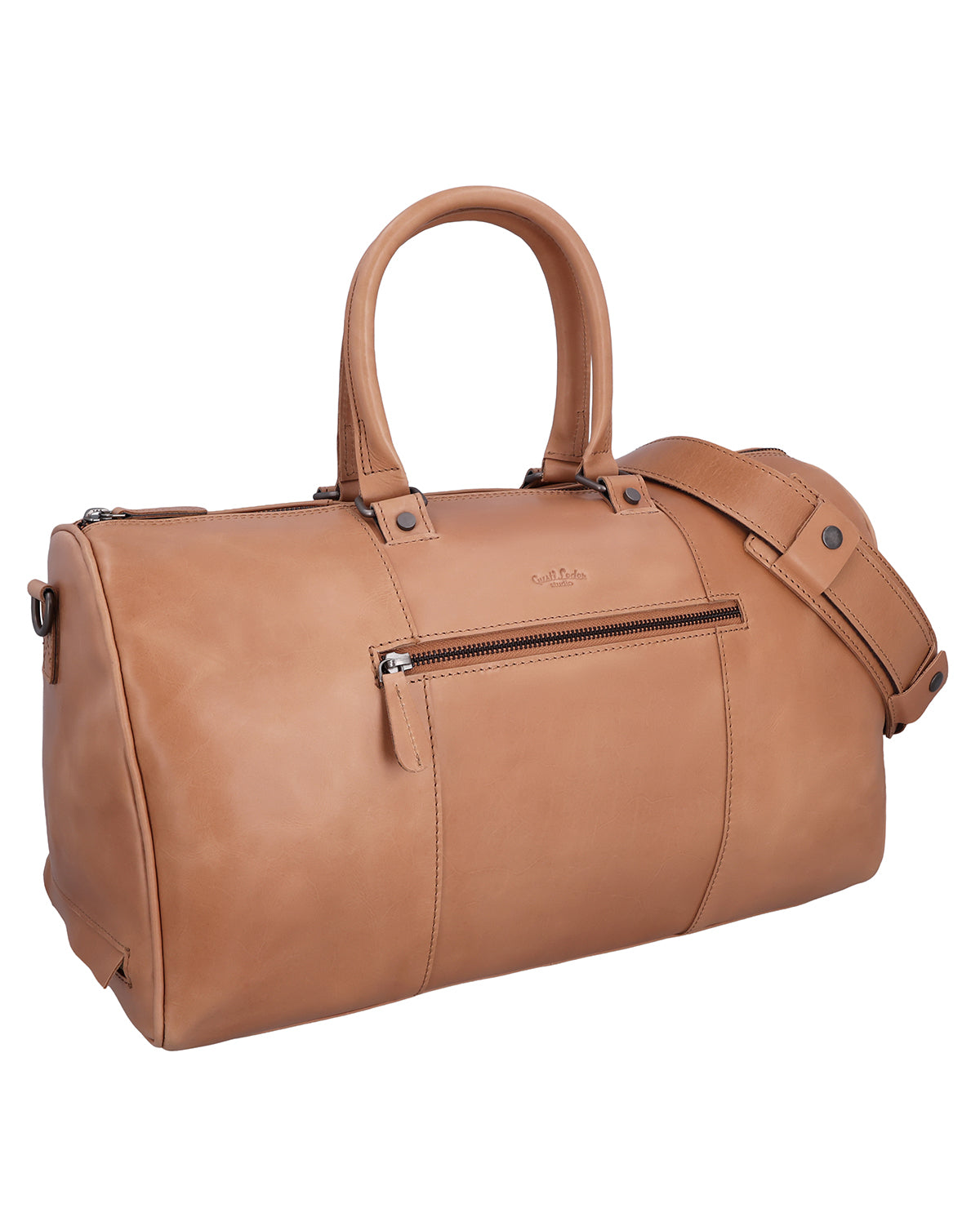 gusti-leder-joris-reisetasche-braun-aus-leder-mit-nassfach image 2
