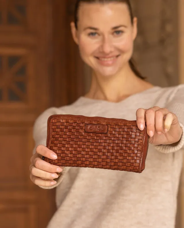 gusti-leder-outlet-geldb-rse-geflochten-damen-lederbrieftasche image 1