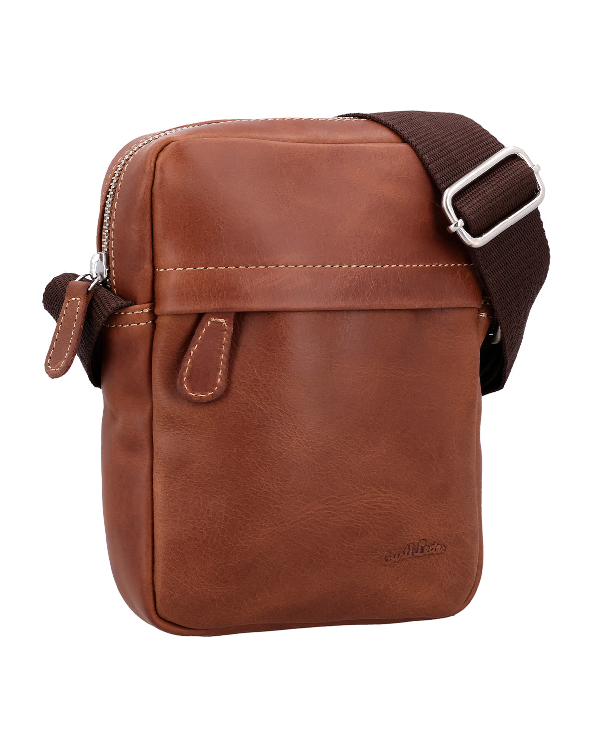 gusti-leder-karl-umh-ngetasche-crossbody-braun-mit-schl-sselanh-nger image 2