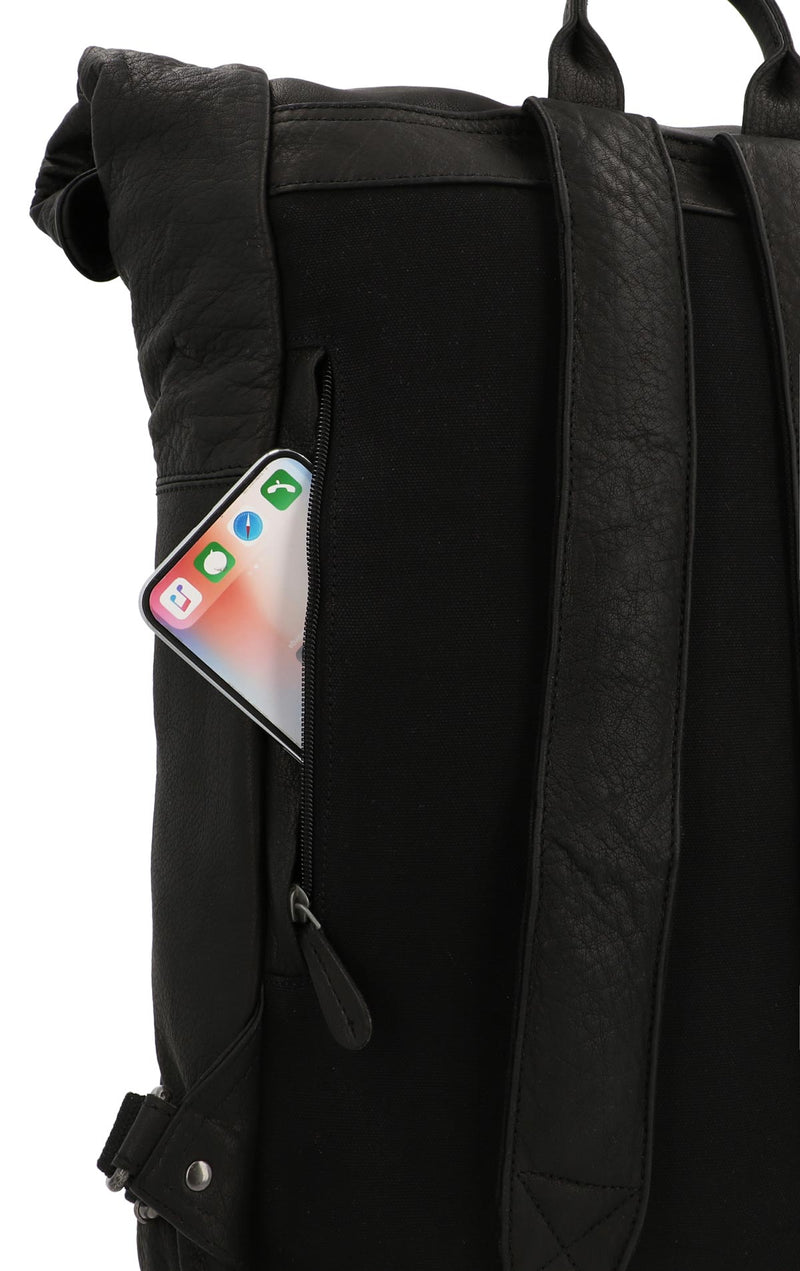 gusti-leder-joy-kurierrucksack-daypack-b-ffelleder-schwarz-mit-flip-top image 3