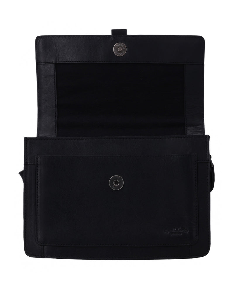 gusti-leder-kimberly-handtasche-damen-schwarz-rindsleder-verstellbarer-riemen image 2