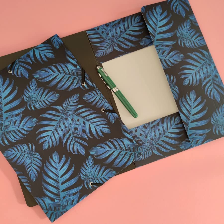 cedon-sammelmappe-de-luxe-philodendron-blue-a4 image 2