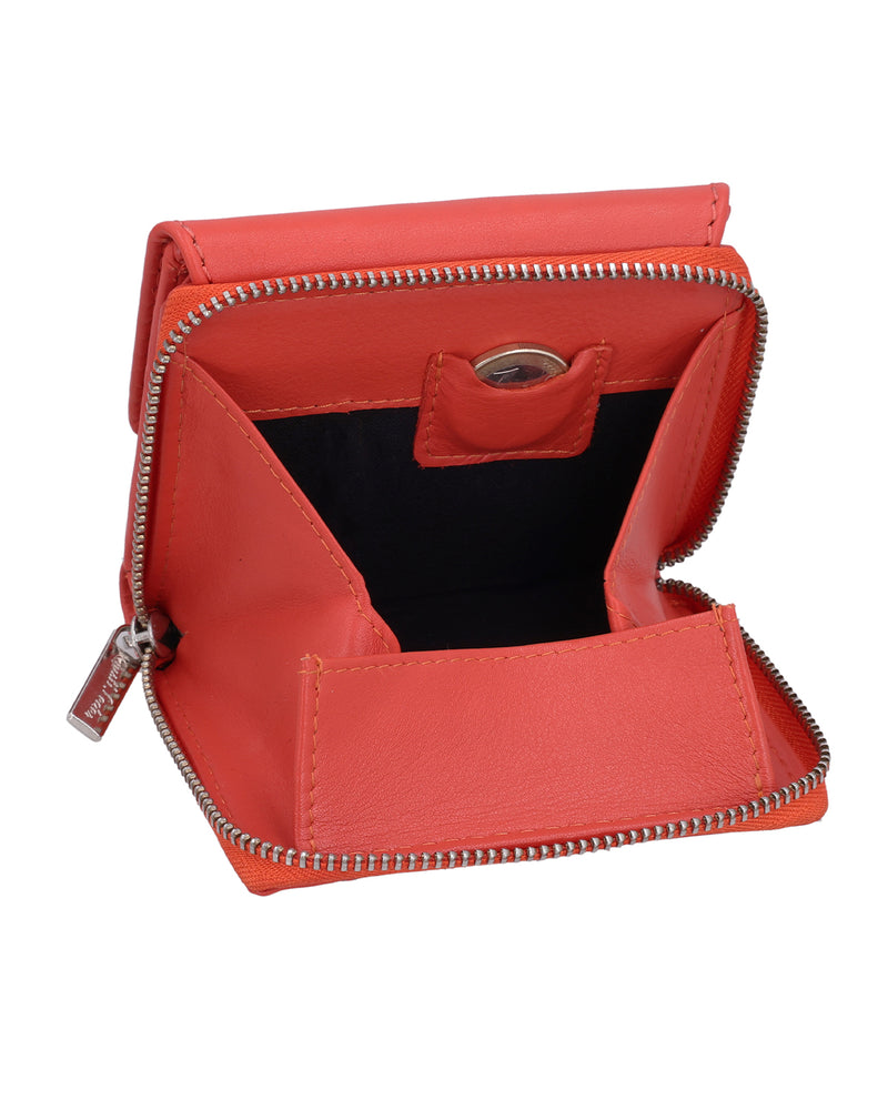 gusti-leder-brigitta-damen-geldb-rse-orange-mit-rfid-schutz image 2