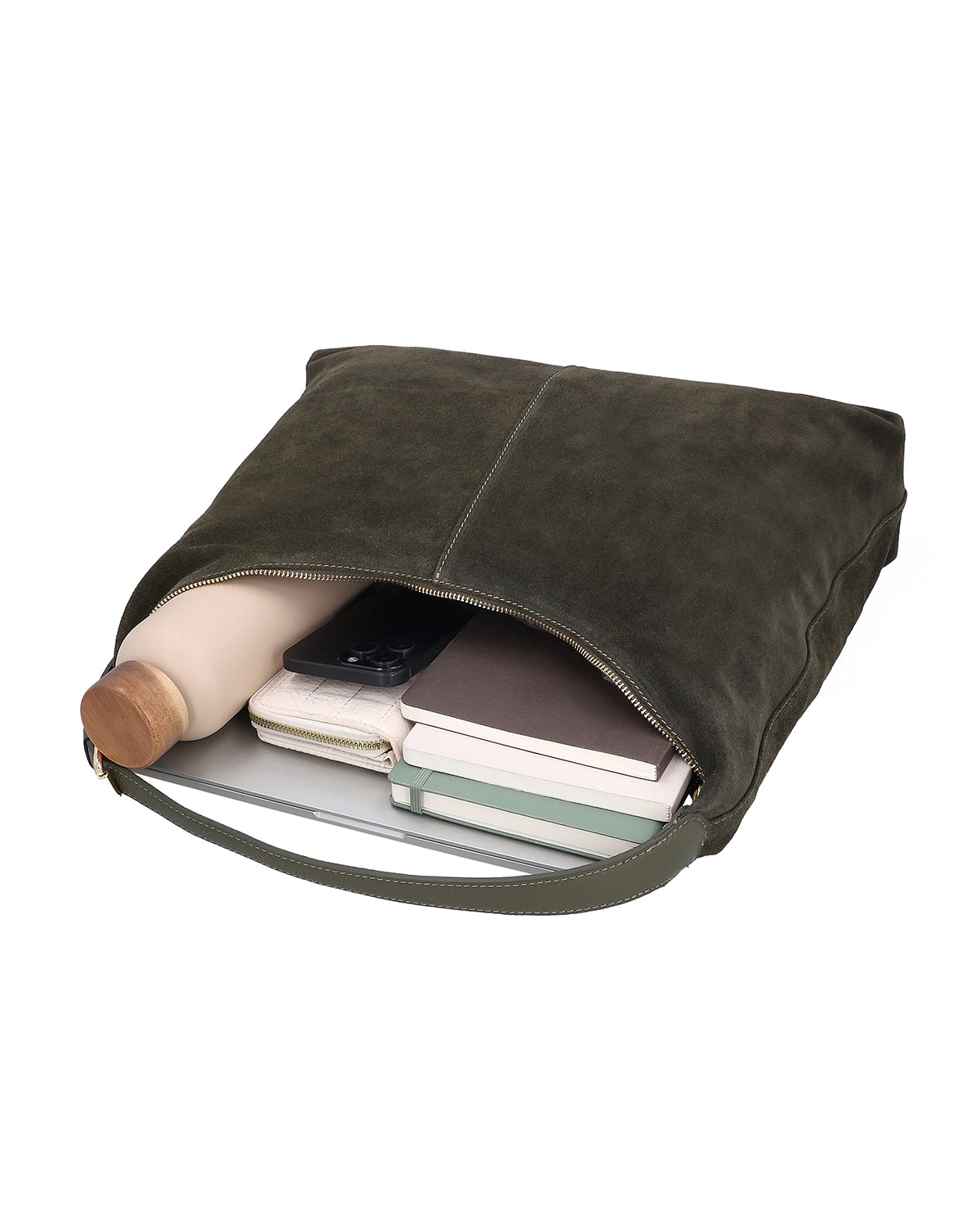 gusti-leder-fredrika-lederhandtasche-damen-gr-n-made-in-italy image 3